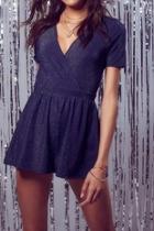  Navy Sparkle Romper