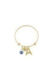 Tanzanite Initial Bangle