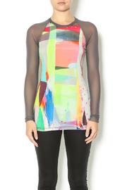  Mesh Sleeve Top