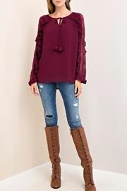  Self Tie Neckline Top
