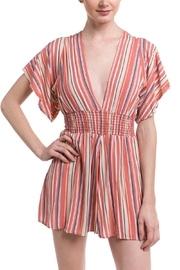  Striped Smocked Romper