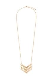  3-line-chained Chevron-necklace