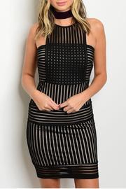  Mesh Banded Dress