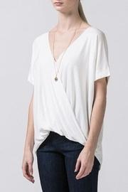  Draped Faux-wrap Top