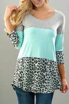  Leopard Lace Tunic