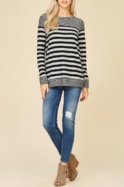  Fuzzy Striped Top
