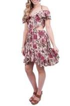  Floral Open Sided Dress