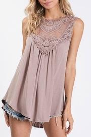 Lace-detail Tunic-tank Top