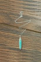  Natural-turquoise Sterling-silver Necklace