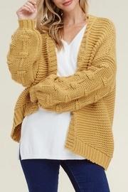 Oversized Mustard Cardigan