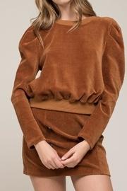  Puff Shoulder Sweatshirt