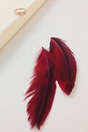  Dainty Feather Ring