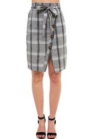  Plaid Button-down Skirt