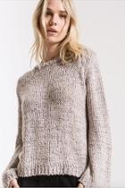 Stormy-grey Knit Sweater