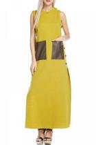  Side Buttons Dress