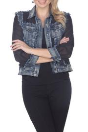  Sheera Mesh & Denim Jacket