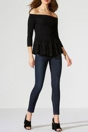  Black Off-the-shoulder Top