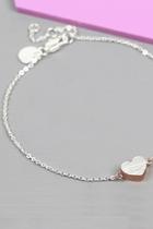  Brushed Heart Bracelet
