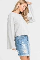  Knot Back Sweater