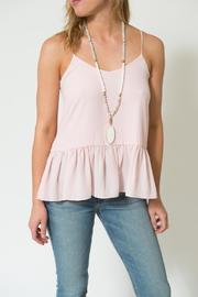  Pink Ruffle Tank