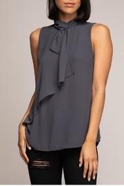  Charcoal Sleeveless Blouse