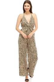  Open-back Cheetah Jumpsuit