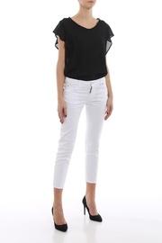  Crop-white Skinny-mid-waist