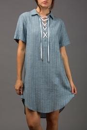  Pinstripe Linen Dress