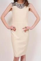  Cream Cocktail Dress