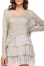  Knit & Muslin Layered Top