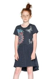  Striped Butterfly Dress
