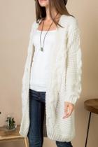  Cable Knit Cardi