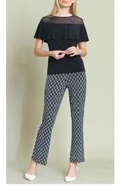  Mesh Insert Flounce Top