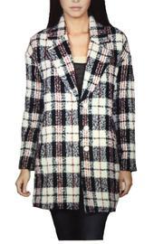 Plaid Oversized Coat
