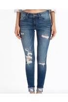  Mid-rise Distressed Jeans
