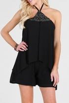  Embellished Dressy Romper