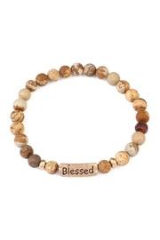  Blessed Natural-stone Message-bracelet