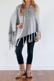  Fringe Cashmere Poncho