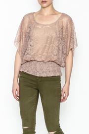  Lace Smocked Top