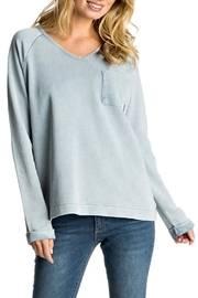  Braided Tie-back Sweatshirt