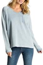  Braided Tie-back Sweatshirt