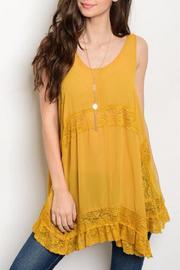  Mustard Lace Tunic