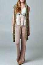  Sleeveless Crochet Sweater