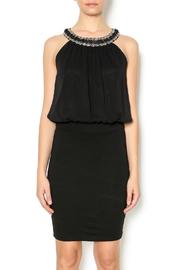  Gold Trim Black Dress