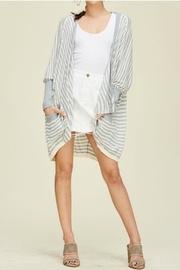 Oversize Stripe Cardigan
