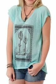  Turquoise Cactus Graphic Tee