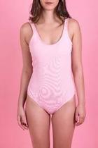  Cute Pink Bow Swimsuit