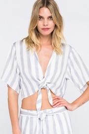  Blue Striped Top