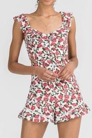  Floral Cutout Romper