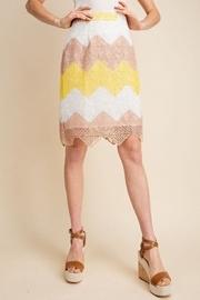  Scalloped Hem Pencil Skirt